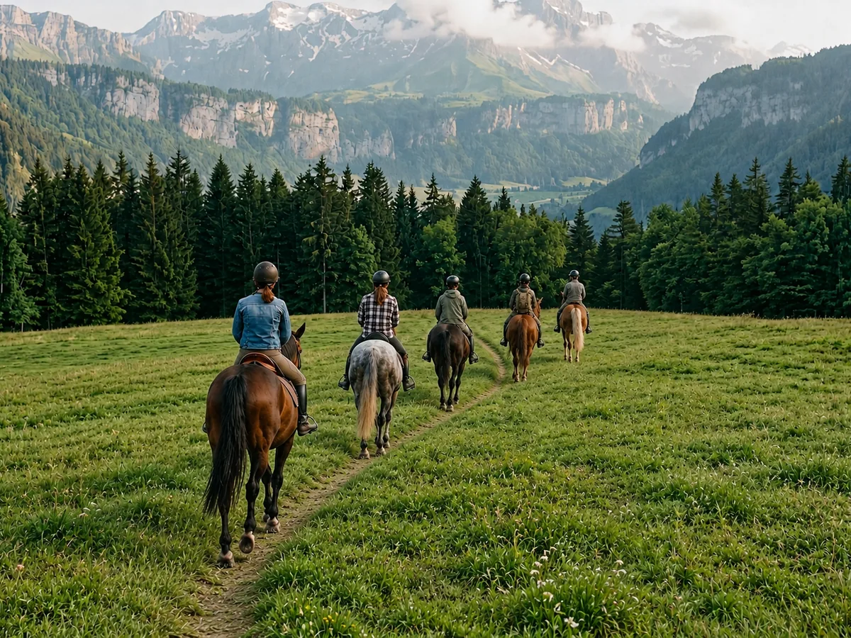 Balade à cheval en Savoie, autour de Serrières-en-Chautagne